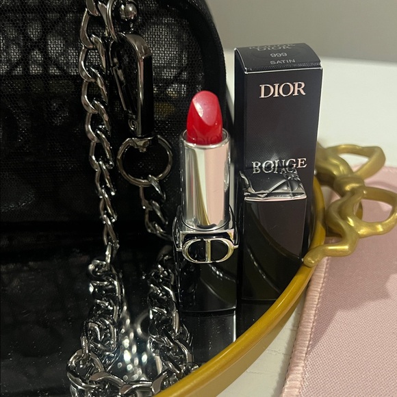 Dior Black Mesh Pouch with 47 inch Chain Added- More - Picture 4 of 6
